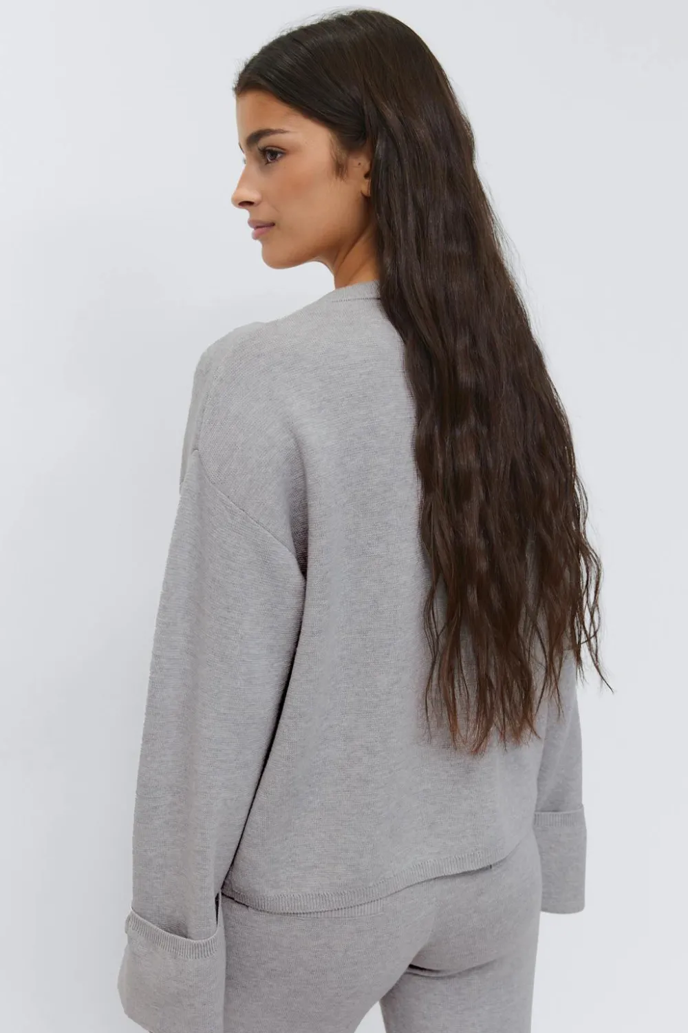 Gina Tricot Knitted cardigan Grijsv