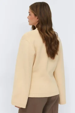Hot Gina Tricot Knitted cotton cardigan Geel