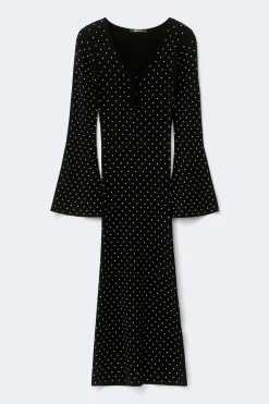 New Gina Tricot Knitted dress Zwart