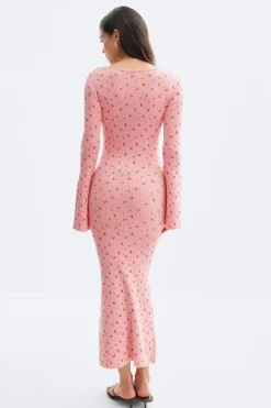 Discount Gina Tricot Knitted dress Roze