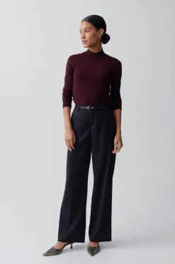 Sale Gina Tricot knitted long sleeve top Rood