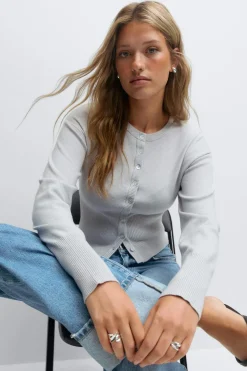 Best Gina Tricot Knitted loungewear cardigan Grijsv