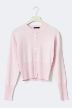 New Gina Tricot Knitted loungewear cardigan Roze