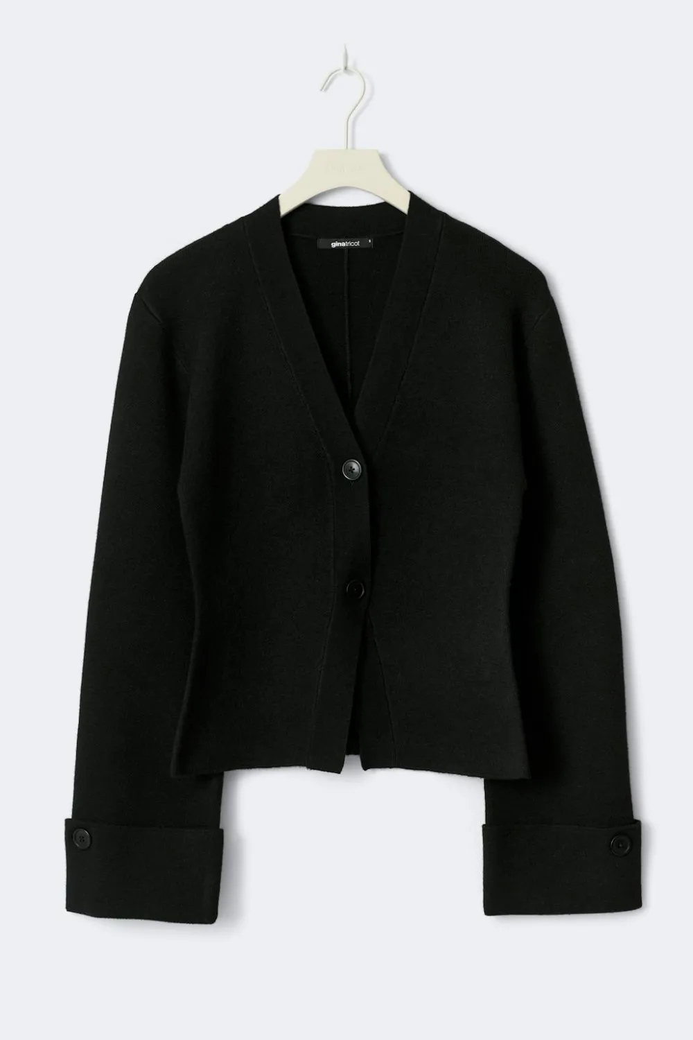 Outlet Gina Tricot Knitted sculptured cardigan Zwart