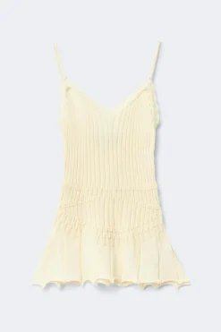 Gina Tricot Knitted singlet Geel