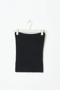 Hot Gina Tricot knitted tube top Zwart