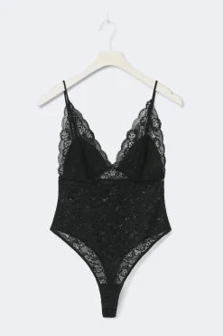 Best Gina Tricot Lace body Zwart