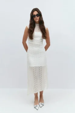 Outlet Gina Tricot Lace dress Wit