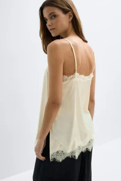 Gina Tricot Lace singlet Wit