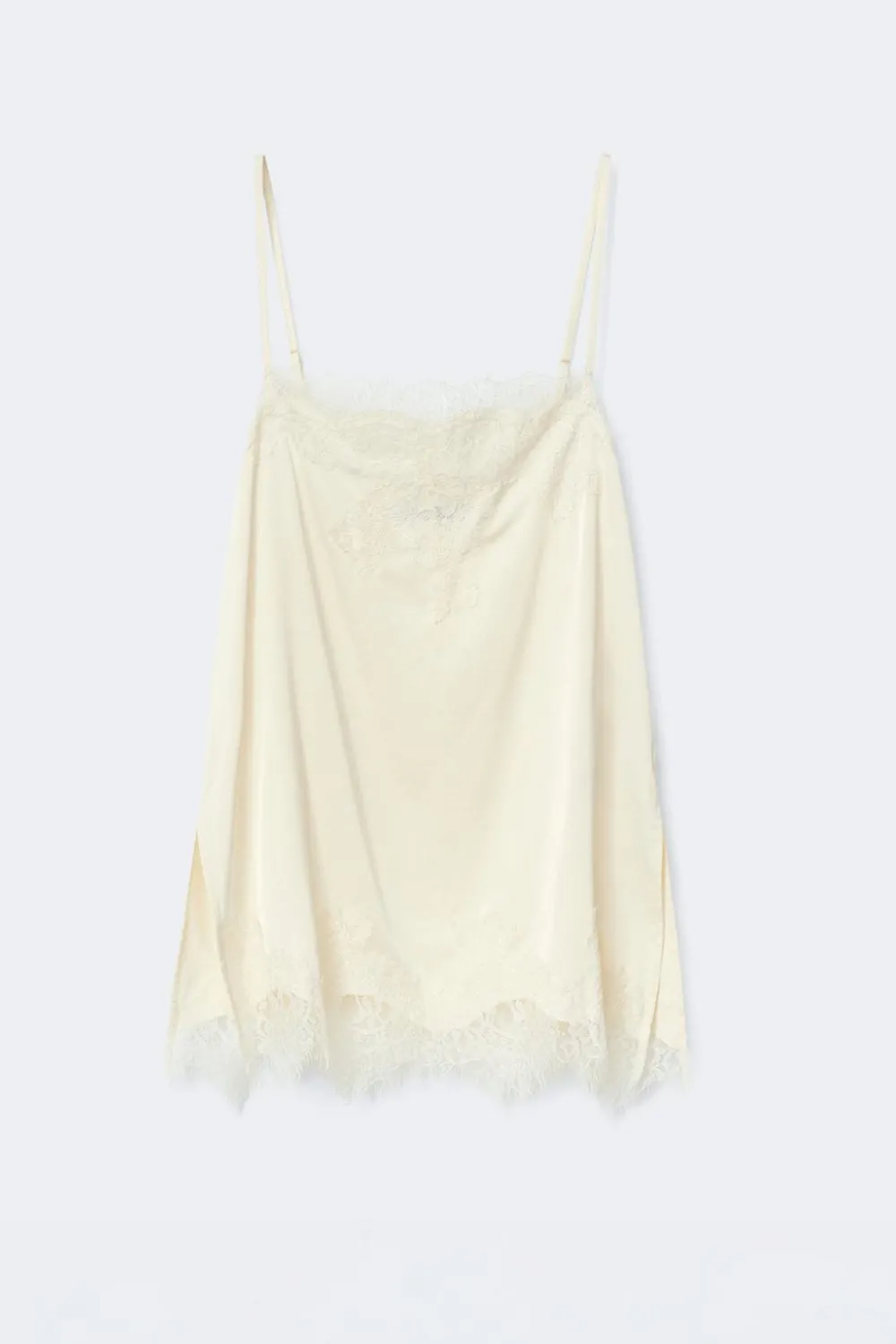 Gina Tricot Lace singlet Wit