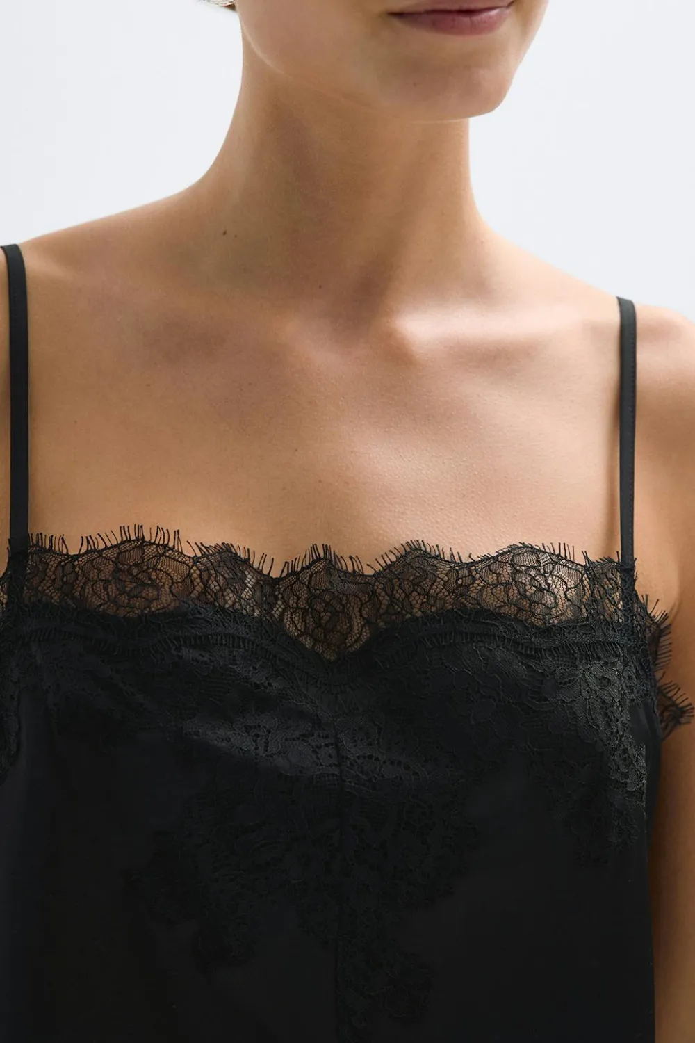 Sale Gina Tricot Lace singlet Zwart