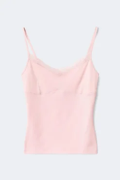 Clearance Gina Tricot Lace strap singlet Roze