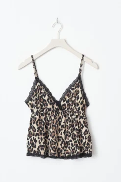 Clearance Gina Tricot Lace strap singlet Beige