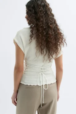 Online Gina Tricot Lacing back top Wit