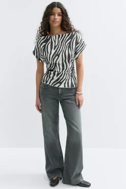 Outlet Gina Tricot Lacing back top Zwart