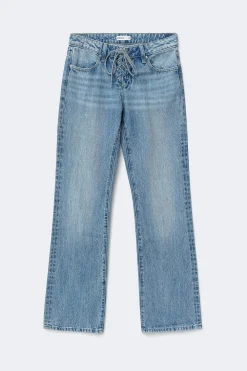 Hot Gina Tricot Lacing jeans Blauw
