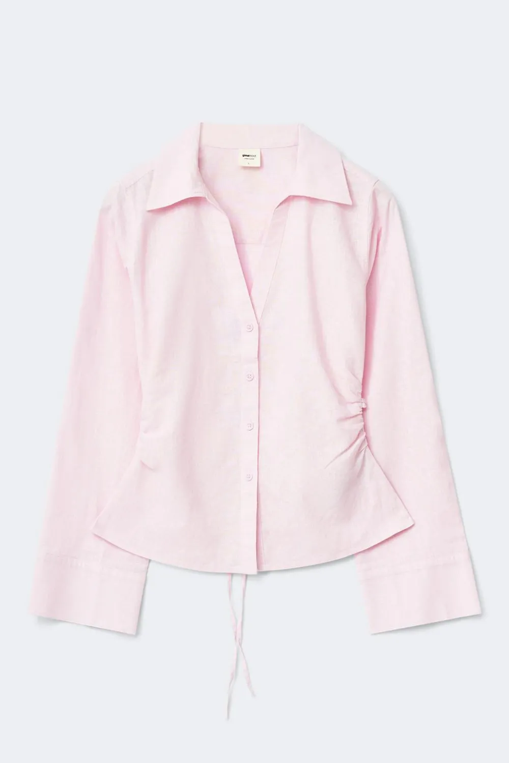 New Gina Tricot Linen blend shirt Roze