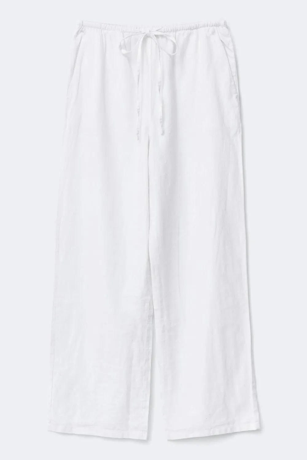 New Gina Tricot linen blend trousers Wit