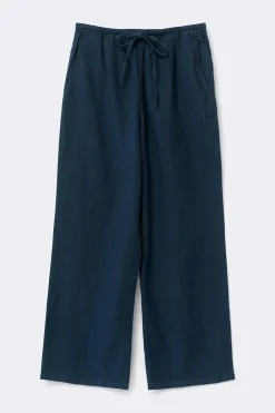 New Gina Tricot linen blend trousers Blauw