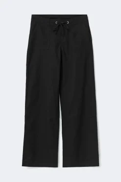 New Gina Tricot Linen blend trousers Zwart