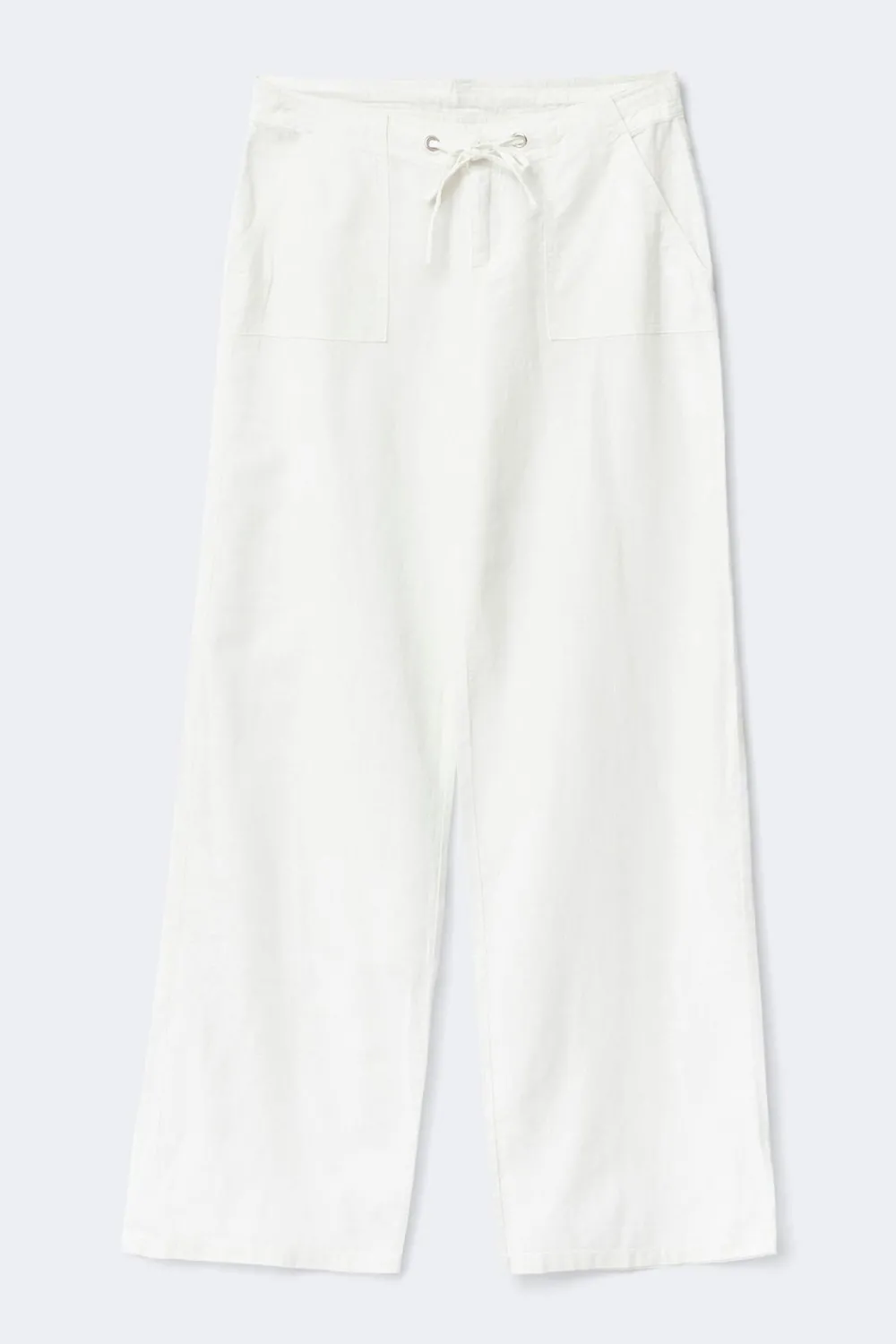 Online Gina Tricot Linen blend trousers Wit
