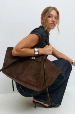Gina Tricot Long strap pu bag Bruin