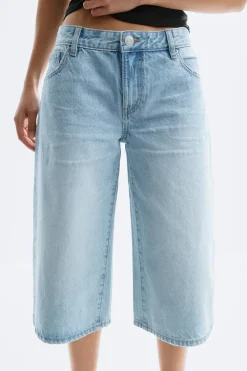 Discount Gina Tricot Loose n' luxe denim shorts Blauw