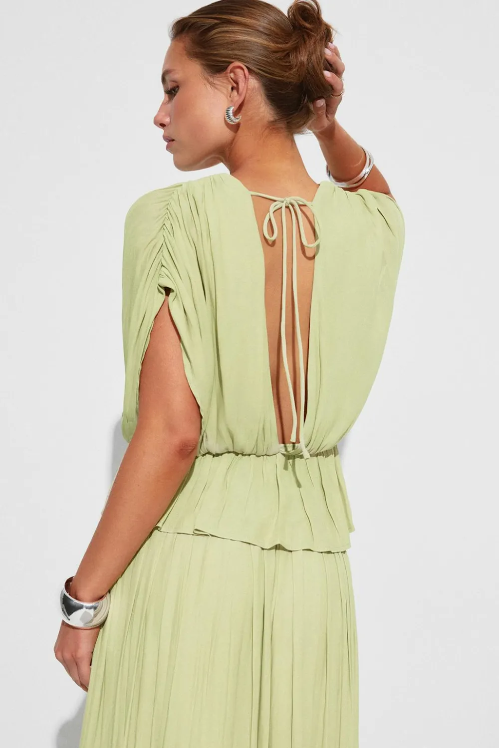 Best Gina Tricot Loose sleeveless top Groen
