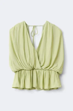Best Gina Tricot Loose sleeveless top Groen