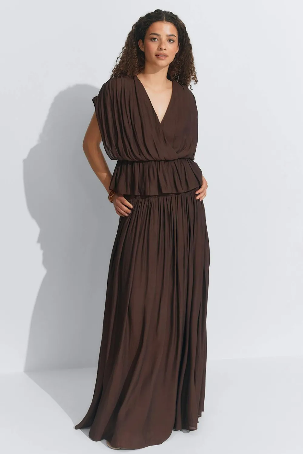 Sale Gina Tricot Loose sleeveless top Bruin