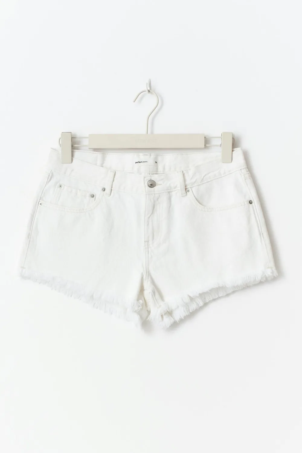 Gina Tricot Low denim shorts Wit