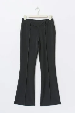 Gina Tricot Low waist bootcut trousers Grijsv