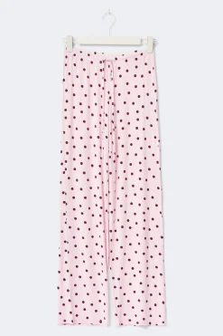 Outlet Gina Tricot Low waist loungewear trousers Roze