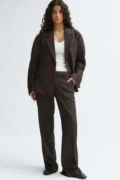 Best Gina Tricot Low waist trousers Bruin
