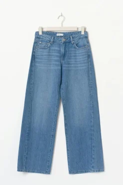 New Gina Tricot Low wide jeans Blauw