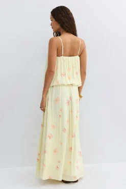 Sale Gina Tricot Maxi dress Geel
