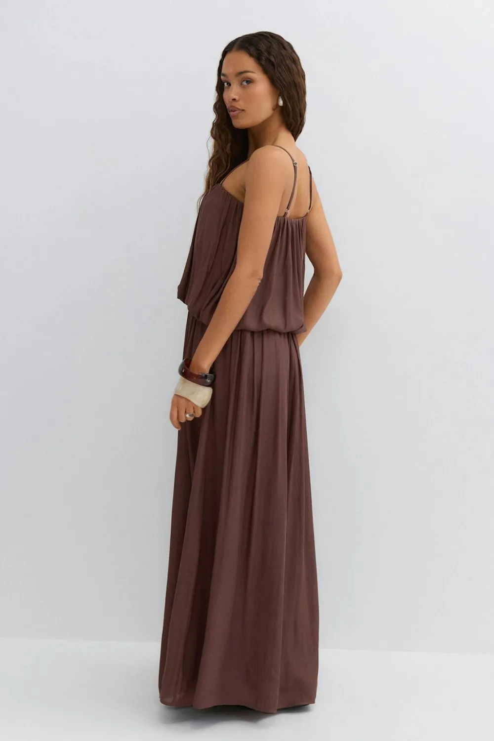 Gina Tricot Maxi dress Bruin