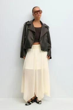 New Gina Tricot Maxi skirt Wit