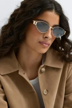 Best Gina Tricot Metal frame sunglasses Zwart
