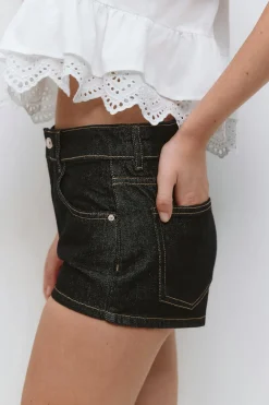 Clearance Gina Tricot Micro denim shorts Blauw