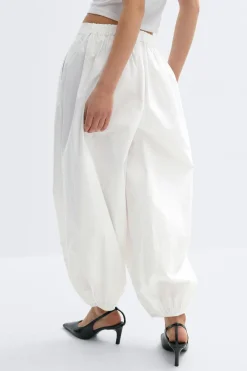 Sale Gina Tricot Mid waist balloon trousers Wit