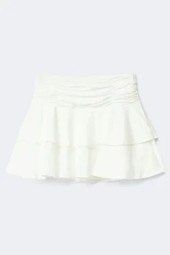 Outlet Gina Tricot Mini frill skirt Wit