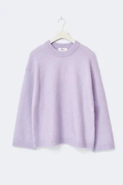 Online Gina Tricot Mohair knitted sweater Paars