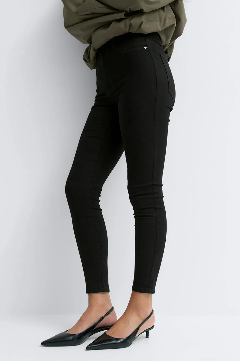 Best Gina Tricot molly high waist jeans Zwart