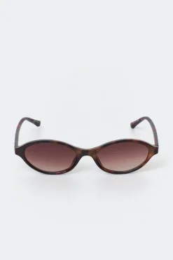 Clearance Gina Tricot Oval sunglasses Bruin