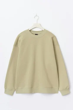Discount Gina Tricot Oversized crew neck sweater Groen
