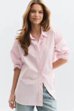 Sale Gina Tricot Oversized shirt Roze