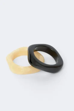 Sale Gina Tricot 2-pack bracelet Zwart