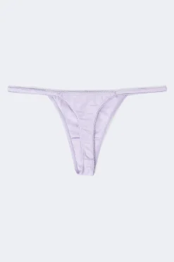 Sale Gina Tricot 3-pack cotton picot thong Wit