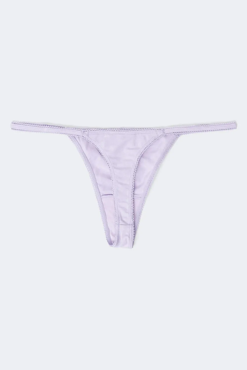 Sale Gina Tricot 3-pack cotton picot thong Wit